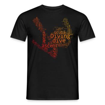 Scuba Diver Scuba Taucher Taucher Scuba Tauchen - Männer T-Shirt - Schwarz - Vorne - AI Model Male 178 light (178cm)