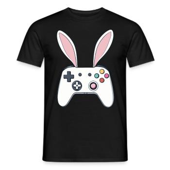Lapin de Pâques Gamer & Gaming Streetwear Iconique - T-shirt homme - noir - Devant - AI Model Male 178 light (178cm)