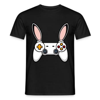 Lapin de Pâques Gamer & Gaming Streetwear Iconique - T-shirt homme - noir - Devant - AI Model Male 178 light (178cm)