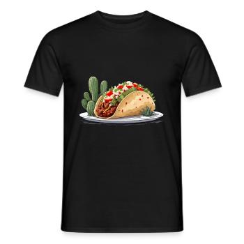 Cinco De Mayo Taco Liebhaber Aesthetic Streetwear - Männer T-Shirt - Schwarz - Vorne - AI Model Male 178 light (178cm)