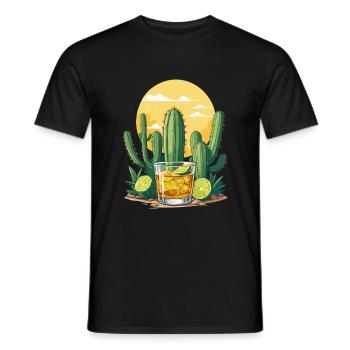 Ikonisches Mexiko Getränk Tequila Cinco De Mayo - Männer T-Shirt - Schwarz - Vorne - AI Model Male 178 light (178cm)
