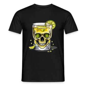 Iconic Mexico Drink Tequila Skull Design - T-shirt homme - noir - Devant - AI Model Male 178 light (178cm)