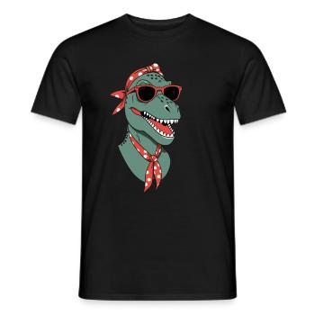 Drôle Dinosaure Maman Cool Dino Femme Style - T-shirt homme - noir - Devant - AI Model Male 178 light (178cm)
