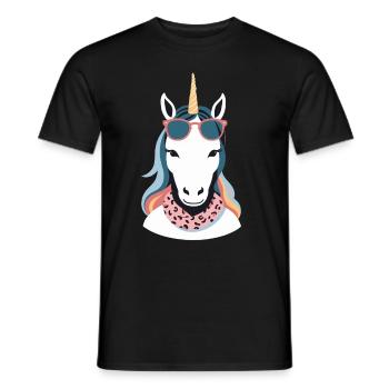 Licorne Maman Licornes Aimant Drôle Élégant - T-shirt homme - noir - Devant - AI Model Male 178 light (178cm)