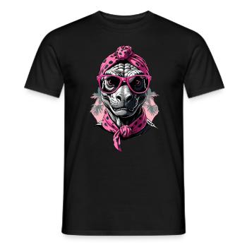 Funny Dinosaur Mom Mom Dinosaur Style - Men's T-Shirt - black - Front - AI Model Male 178 light (178cm)