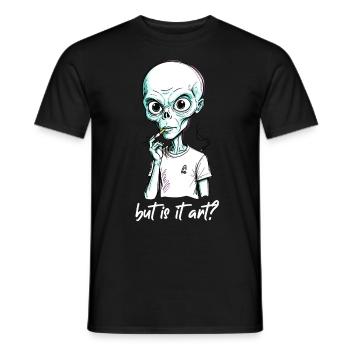 Lustiger Außerirdischer Spruch Humorvoller Alien - Männer T-Shirt - Schwarz - Vorne - AI Model Male 178 light (178cm)