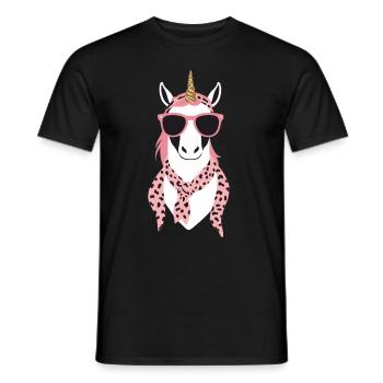 Licorne Maman Licornes Élégantes Maman Aimante - T-shirt homme - noir - Devant - AI Model Male 178 light (178cm)