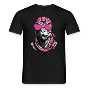 Drôle de maman dinosaure et femme dinosaure cool - T-shirt homme - noir - Devant - AI Model Male 178 light (178cm)