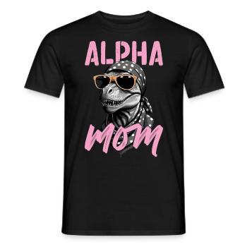Alpha Mom Drôle Dinosaure Maman Style Dinosaure - T-shirt homme - noir - Devant - AI Model Male 178 light (178cm)