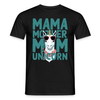 Licorne Maman Drôle Licornes Aimant Maman - T-shirt homme - noir - Devant - AI Model Male 178 light (178cm)