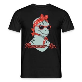 Mamasaur Rex drôle dinosaure mère Style - T-shirt homme - noir - Devant - AI Model Male 178 light (178cm)