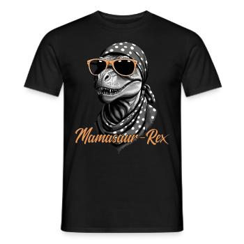 Mamasaur Rex drôle dinosaure mère Style - T-shirt homme - noir - Devant - AI Model Male 178 light (178cm)