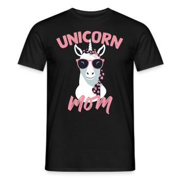 Licorne Maman Licornes Élégantes Femme Aimante - T-shirt homme - noir - Devant - AI Model Male 178 light (178cm)