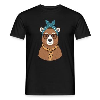 Drôle Capymama Capybara Maman - T-shirt homme - noir - Devant - AI Model Male 178 light (178cm)