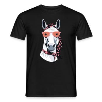Mama Pferd Pferdeliebhaber Mutter Stilvolle Liebe - Männer T-Shirt - Schwarz - Vorne - AI Model Male 178 light (178cm)