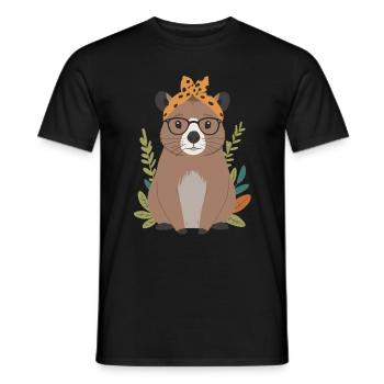 Drôle Capymama Capybara Maman - T-shirt homme - noir - Devant - AI Model Male 178 light (178cm)