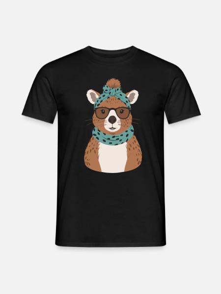 Funny Capymama Capybara Mom - Men's T-Shirt - black