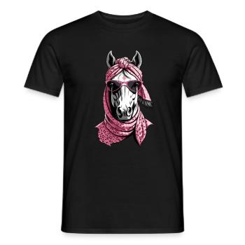 Mama Pferd Stilvolle Pferdeliebe Pferdemädchen - Männer T-Shirt - Schwarz - Vorne - AI Model Male 178 light (178cm)