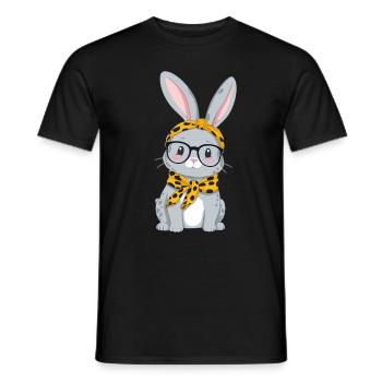 Maman Lapin Mignon Lapin Maman Mignon Lapin de Pâques - T-shirt homme - noir - Devant - AI Model Male 178 light (178cm)