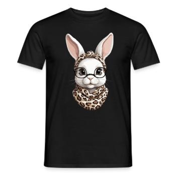 Maman Lapin Mignon Lapin Maman Mignon Lapin de Pâques - T-shirt homme - noir - Devant - AI Model Male 178 light (178cm)