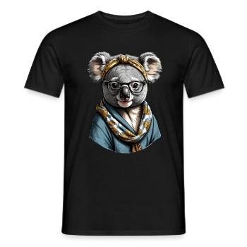Drôle Koala Maman Mignon Koala Ours Amour - T-shirt homme - noir - Devant - AI Model Male 178 light (178cm)