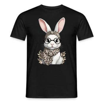 Maman Lapin Mignon Lapin Maman Mignon Lapin de Pâques - T-shirt homme - noir - Devant - AI Model Male 178 light (178cm)