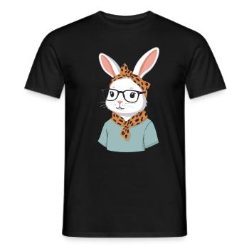 Mommy Bunny Cute Bunny Mom Cute Easter Bunny - Men's T-Shirt - black - Front - AI Model Male 178 light (178cm)