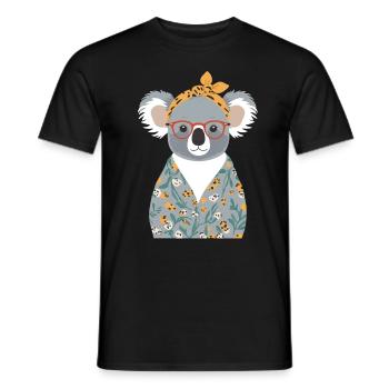 Drôle Koala Maman Mignon Fête des Mères Maman - T-shirt homme - noir - Devant - AI Model Male 178 light (178cm)