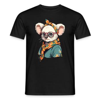 Drôle Koala Maman Mignon Fête Des Mères Amour - T-shirt homme - noir - Devant - AI Model Male 178 light (178cm)