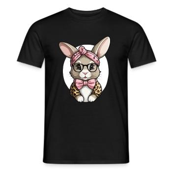 Mommy Bunny Cute Bunny Mom Cute Easter Bunny - Men's T-Shirt - black - Front - AI Model Male 178 light (178cm)