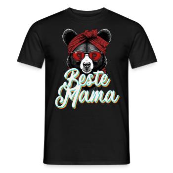 Beste Mama Lustige Muttertag Design - Männer T-Shirt - Schwarz - Vorne - AI Model Male 178 light (178cm)