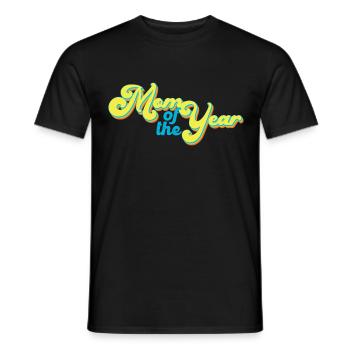 Mother of the Year Great Mom Vintage Style - Men's T-Shirt - black - Front - AI Model Male 178 light (178cm)