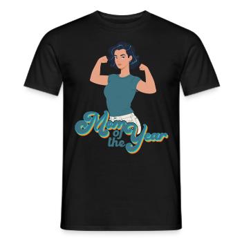 Mother of the Year Great Mom Funny Mom - Men's T-Shirt - black - Front - AI Model Male 178 light (178cm)