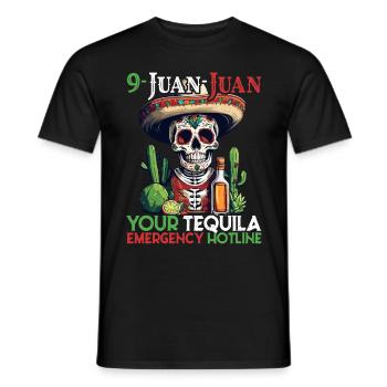 Lustiger Tequila Spruch Cinco De Mayo Design - Männer T-Shirt - Schwarz - Vorne - AI Model Male 178 light (178cm)