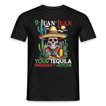 Lustiger Tequila Spruch Cinco De Mayo Design - Männer T-Shirt - Schwarz - Vorne - AI Model Male 178 light (178cm)