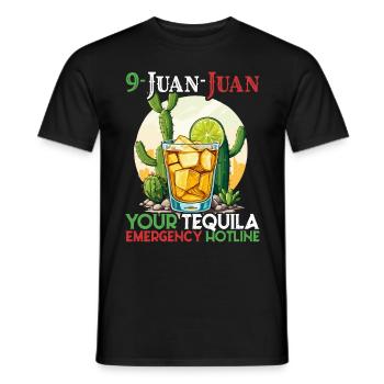 Lustiger Tequila Spruch Cinco De Mayo Design - Männer T-Shirt - Schwarz - Vorne - AI Model Male 178 light (178cm)