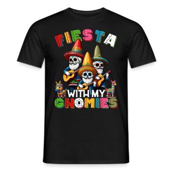 Lustige Gnomen Fiesta Mexikanischer Feiertag - Männer T-Shirt - Schwarz - Vorne - AI Model Male 178 light (178cm)