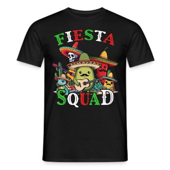 Lustiges Fiesta Squad Mexikanischer Feiertag Style - Männer T-Shirt - Schwarz - Vorne - AI Model Male 178 light (178cm)