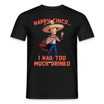 Drôle Confus Président Satire Mexicaine - T-shirt homme - noir - Devant - AI Model Male 178 light (178cm)