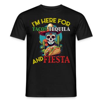 Lustiger Fiesta Spruch Mexikanischer Feiertag - Männer T-Shirt - Schwarz - Vorne - AI Model Male 178 light (178cm)