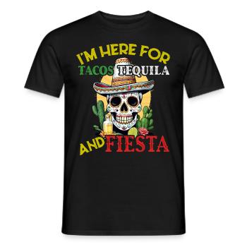 Cinco De Mayo Funny Tequila Mexico Design - Men's T-Shirt - black - Front - AI Model Male 178 light (178cm)
