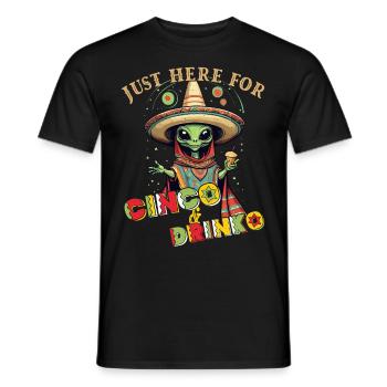 Fiesta Alien Spruch Lustiger Mexiko Feiertag - Männer T-Shirt - Schwarz - Vorne - AI Model Male 178 light (178cm)