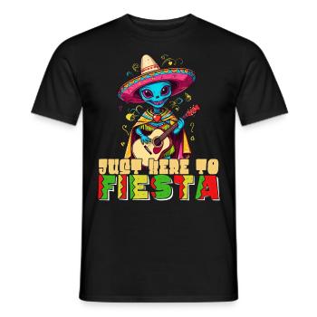 Drôle de fête Fiesta Alien Vacances mexicaines - T-shirt homme - noir - Devant - AI Model Male 178 light (178cm)