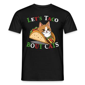 Taco Cats Disant Cinco De Mayo Mexicain - T-shirt homme - noir - Devant - AI Model Male 178 light (178cm)