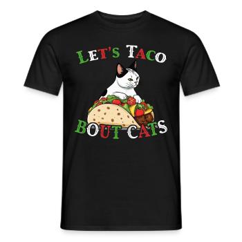 Drôle de chat taco Cinco De Mayo mexicain - T-shirt homme - noir - Devant - AI Model Male 178 light (178cm)