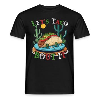 Funny Taco Saying Cinco De Mayo Mexican - Men's T-Shirt - black - Front - AI Model Male 178 light (178cm)