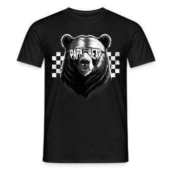 Drôle Père Ours Papa Style Parfait - T-shirt homme - noir - Devant - AI Model Male 178 light (178cm)