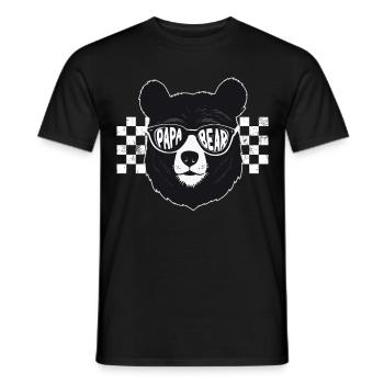 Bären Vater Lustiger Vater Perfekter Style - Männer T-Shirt - Schwarz - Vorne - AI Model Male 178 light (178cm)
