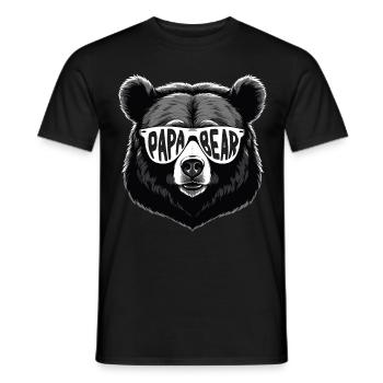 Bären Vater Lustiger Vater Perfekter Style - Männer T-Shirt - Schwarz - Vorne - AI Model Male 178 light (178cm)