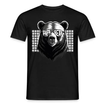 Bären Vater Lustiger Vater Perfekter Style - Männer T-Shirt - Schwarz - Vorne - AI Model Male 178 light (178cm)